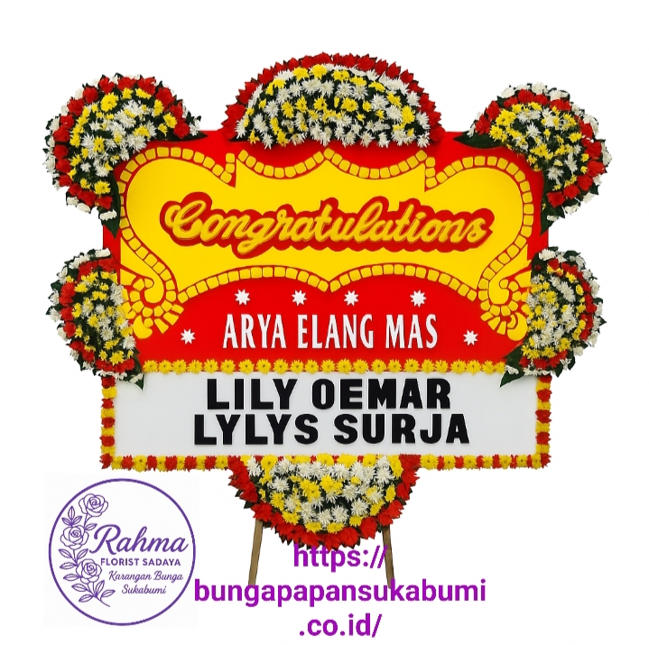 bunga papan congratulations